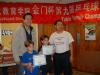 Youngest Twin Winners with Mr.Bill Hu (Owner from KamMan) who donated to us for the community Event