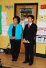 from left  Edison mayor Mrs Antonia Ricigliano.  and Dr. ZhiyuHu